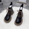 Thick-soled Martin boots women's autumn and winter 2025 new round-headed muffin bottom fashion versatile British style short boots fashion boots