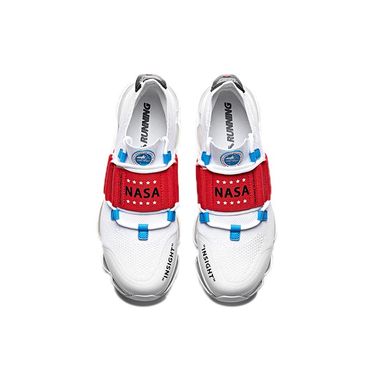 New Anta SEEED Zero Bound Cushioned Slip-Resistant Abrasion-Resistant Breathable Low-Top Running Shoes Men's White Red 91835509-1