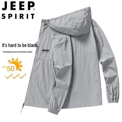 JEEP SPIRIT Men's Lightweight UV Protection Quick-Dry Hoodie
