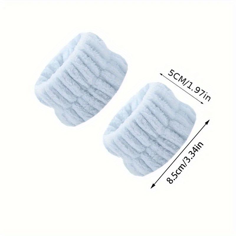 Braccialetti morbidi e assorbenti (2pcs) - Fasce elastiche antisudore anti-umidità per uso multiplo in palestra