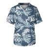 Men's Casual Short-Sleeved V-Neck Printed Front Pocket Top