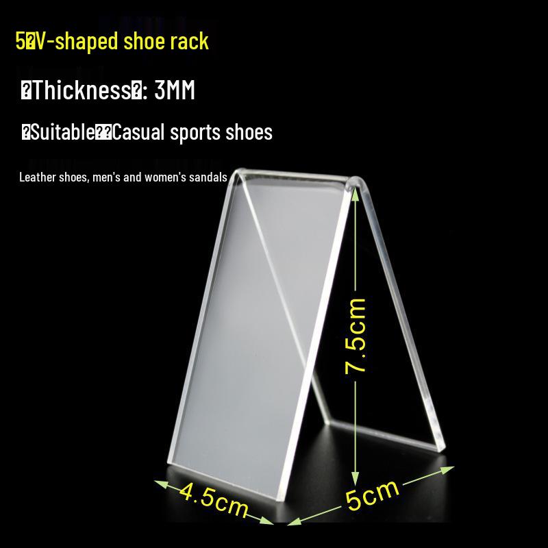 Transparent Acrylic Shoe Display Stand for Adult and Child Shoes