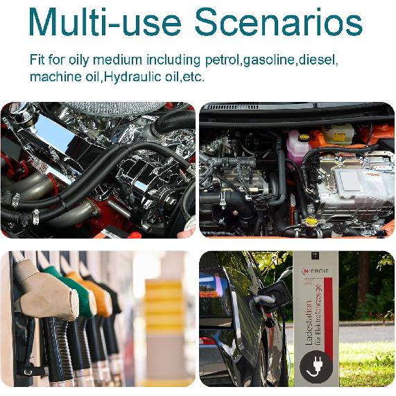 Fuel Line 5/16 Inch ID, Fuel Hose 10FT, J30R7 Fuel Line Hose NBR For Automotive Fuel Systems Engines.