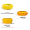 SHIXIN New Fashion Orange Yellow Resin Acrylic Thick Bangle Bracelets for Women Punk Irregular Large Wide Bangle Lady Jewelry