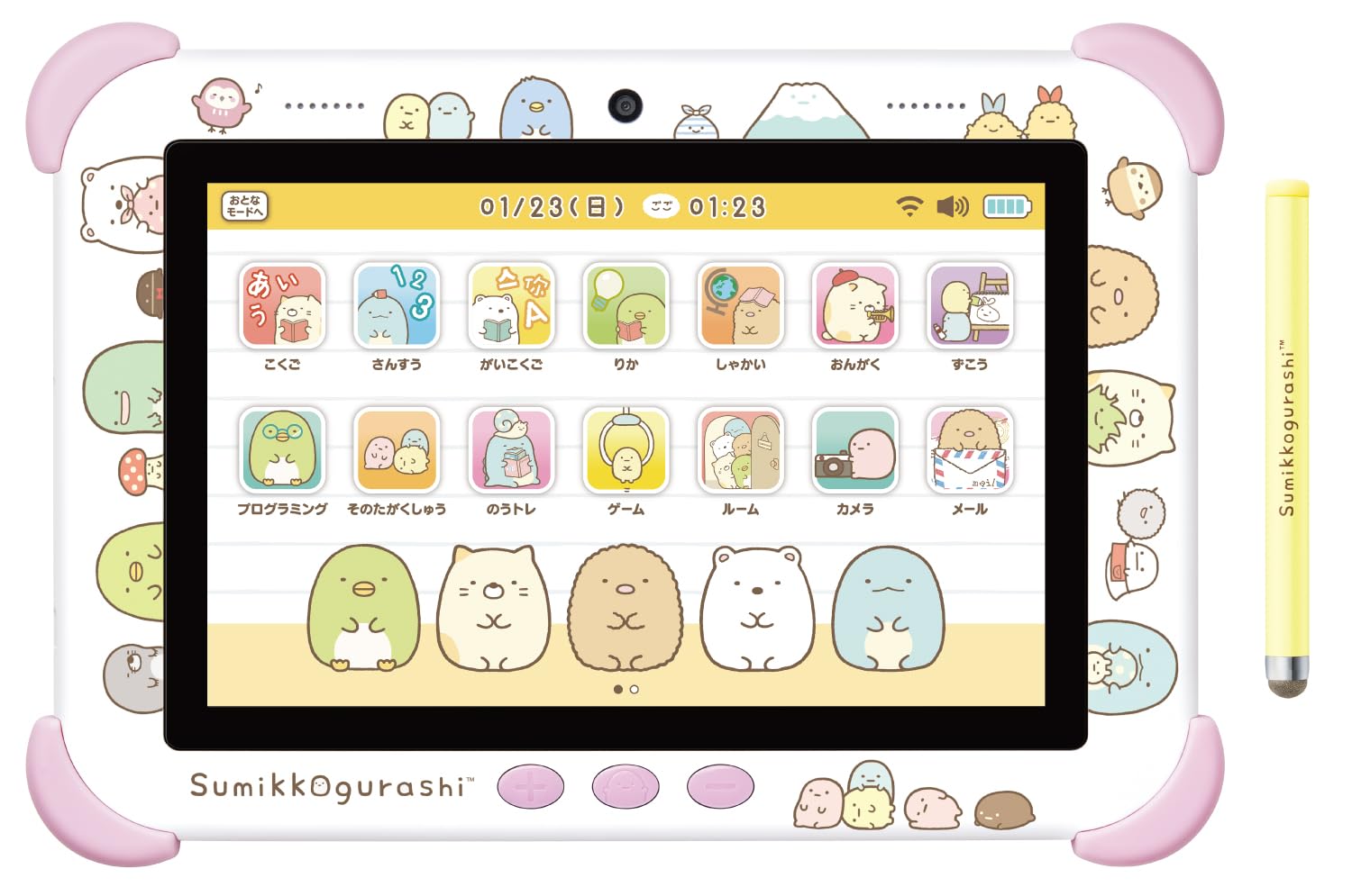 

Агацума Sumikkogurashi Wi-Fi Подключись! Общайтесь со всеми! Sumikko Pad 8-дюймовый фиолетовый