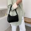 Small yellow bag  summer new design retro simple armpit bag portable small bag baguette bag