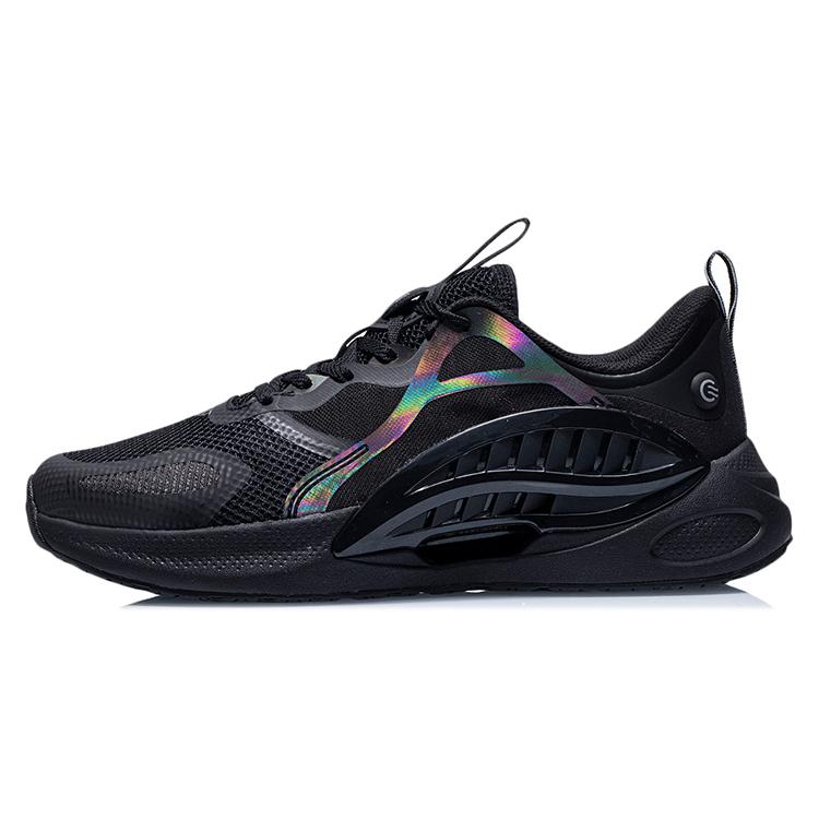 New LiNing Comet Breathable Low Top Running Shoes Men's Black AGLR037-1