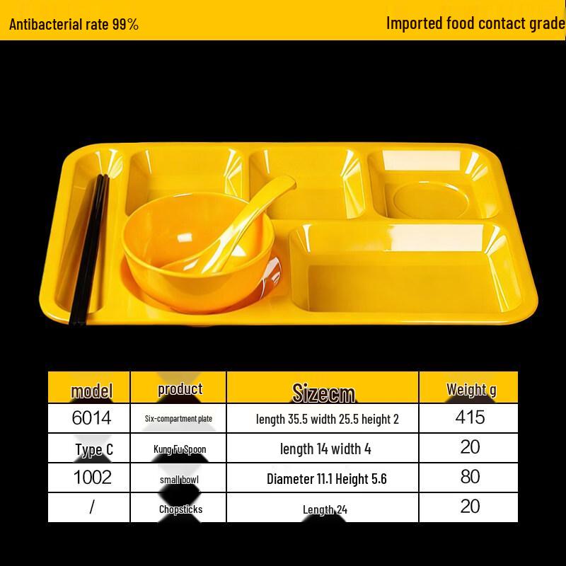 

Melamine Divided Fast Food Tray