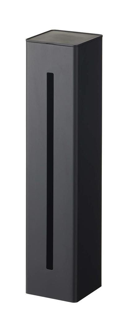 Yamazaki Tower Magnetic Cup Dispenser for Water X X Paper Cup Easy Model 5596 Servers, Black, Approx. W9.5 D9.4 H40cm, Holder/Cup Stand, Installation,