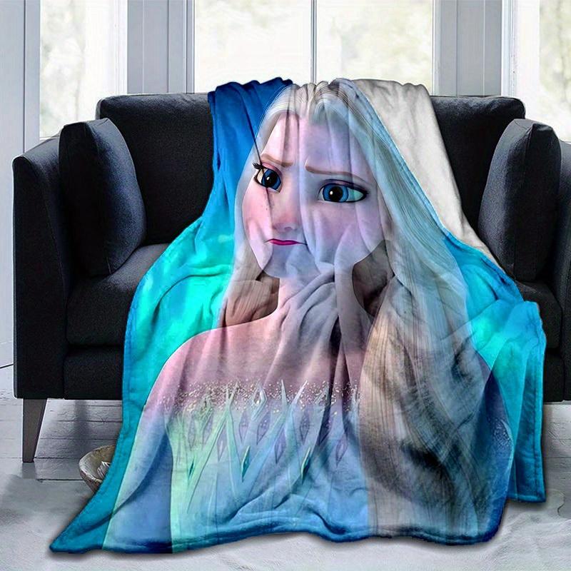 1pc, Elsa Frozen II Queen Elsa Ice Princess Blanket Home Decor, Couch Throw, Outdoor Blanket, Gift, Coverlet Suitable for Bedroom, Living