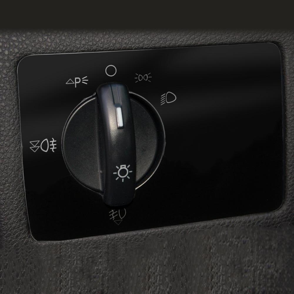 LHD Car Head Light Lamp Switch Button Panel Cover Decoration Sticker for Ford Focus 2 Mk2 Focus2 2005 - 2011 Accessories