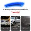 2PCS Reflective Safety Warning Stickers - Car Anti-Collision Strip & Forklift Protective Decorative Decals