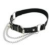 Punk Thigh Ring Leg Harness Chain Heart Garter Belt PU Leather Women Suspenders Fashion Accessories