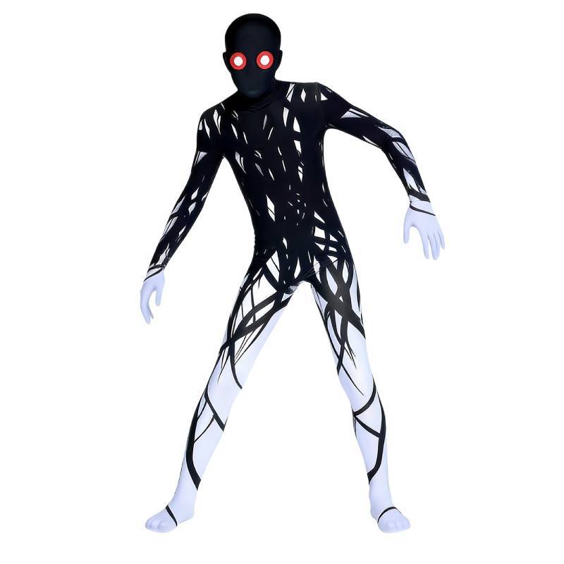 Horror Halloween Zalgo Monster Cosplay Kostüm Mit Roten Augen Für Kinder Und Erwachsene