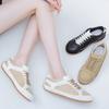 25 summer trendy leather flat-bottomed European station casual women's shoes ins classic versatile breathable fashion moral training shoes women