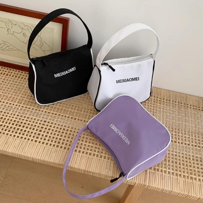 

мода Модная женская сумка через плечо из нейлона, корейская мода, письмо, летняя сумка Harajuku, повседневная, универсальная, повседневная, женская сумка через подмышку