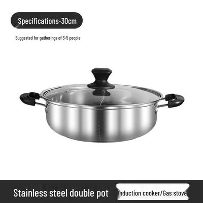 ZISIZ Non-stick Divided Hotpot