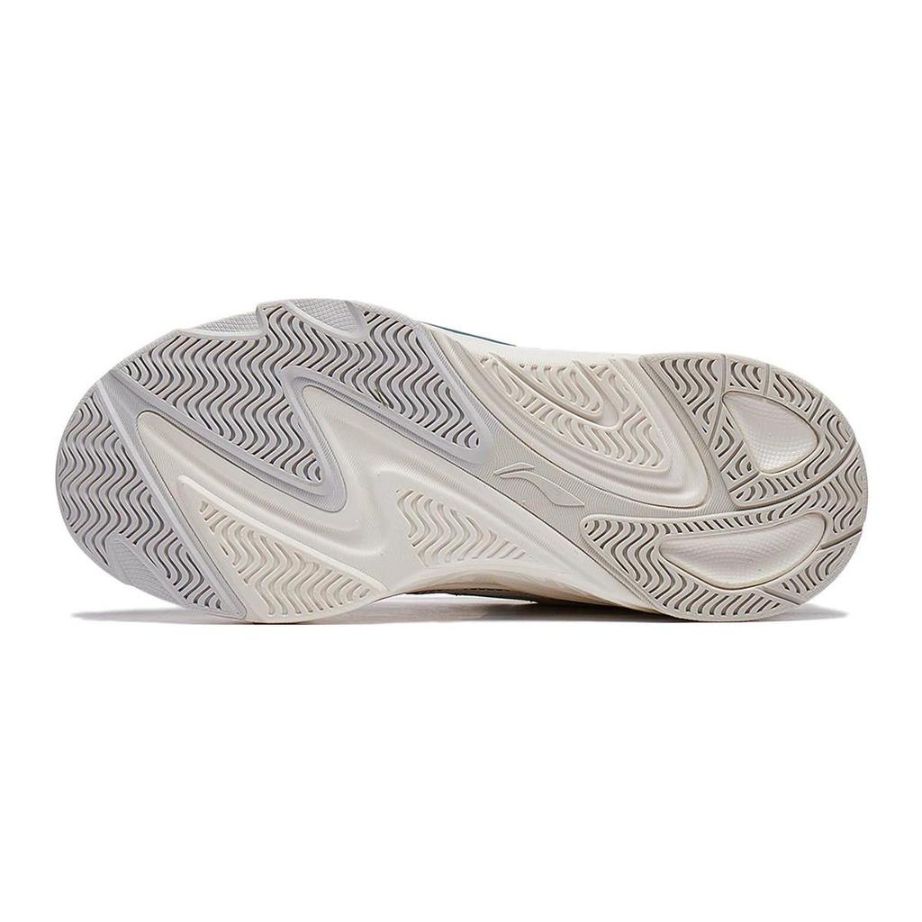 Li Ning Kids Yun Chuan V2 Synthetic Leather Comfortable Shock Absorbing Durable Low Top Casual Shoes Kids Casual Shoes Off-White YKCT144-7