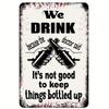 Vintage Beer  BBQ Metal Iron Sign  Retro Wall Decor for Home Kitchen Bar Club and Man Cave