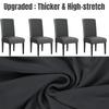 4/8 PCS Elastic Solid Color Adjustable Chair Seat Cover Spandex Stretch Slipcovers For Home Kitchen Dining Room Wedding Banquet