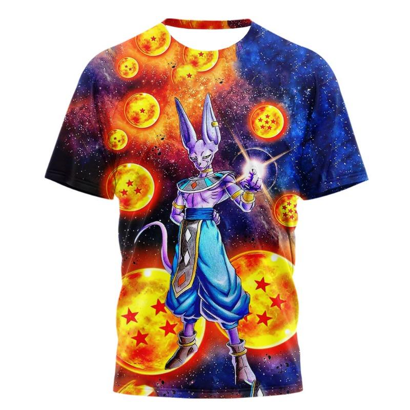 New Dragon Ball Anime Vegeta Manga Panel 3D Print T-shirt Unisex