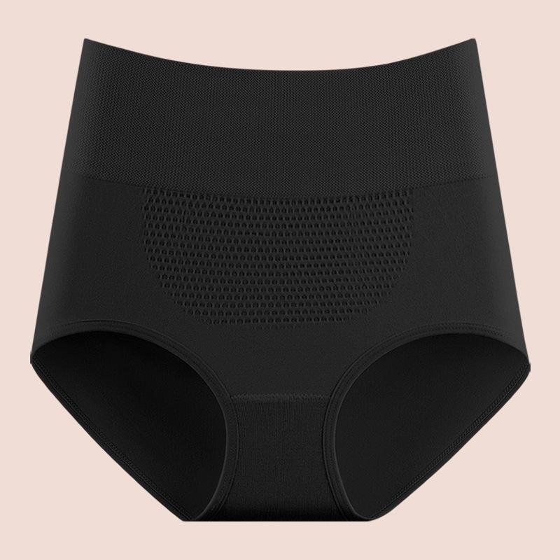 Ladies Spring and Autumn High Waist Honeycomb Warm Belly Lift Hip High Bounce Belly Triangle Briefs