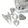 30pcs Angel Wing Charm Jewelry Making Necklace Earring Findings Antique Silver
