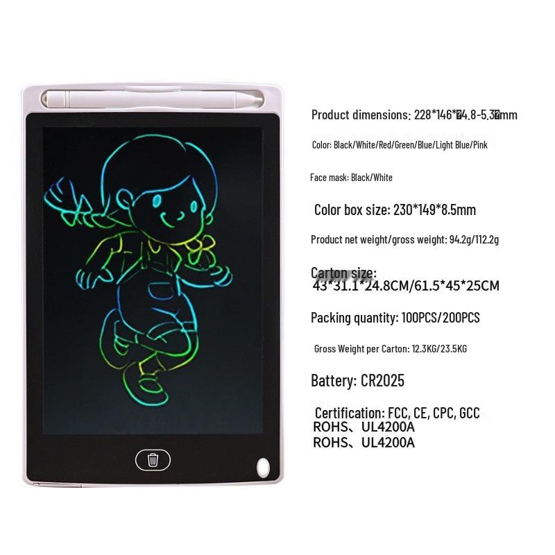 LCD Kids' Erasable Doodle & Drawing Board