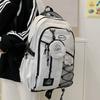 Korean College Style School Bag Female Junior High School Student Large Capacity High School Campus Backpack Couple High Value Versatile Backpack