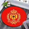 KV Mechelen Bedruckter Runder Teppich, Rutschfester Waschbarer Kreisrunder Teppich für Wohnzimmer Schlafzimmer Spielzimmer, Sportfan Dekoration, Feiertags Geburtstagsgeschenk