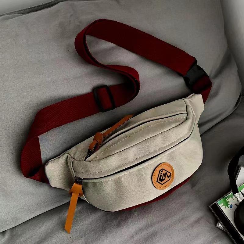 Unisex Large Capacity Crossbody Chest Bag Casual Nylon Sling Bag Adjustable Waist Pack Travel Sports Shoulder Fanny Pack
