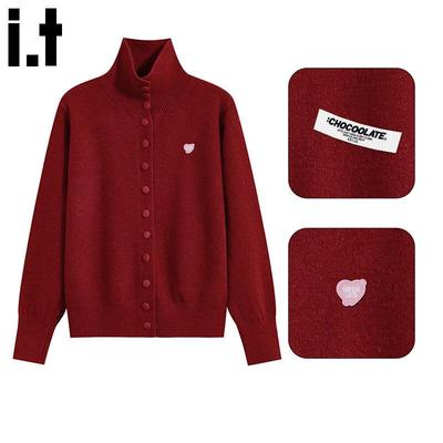 CHOCOOLATEit Damen Hochhals Lockerer Strickpullover