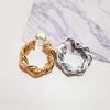 Earrings Stylish Geometric Twist Hoop Earrings Stylish Personality Earrings