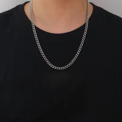 Collier chaîne pour homme et femme, argent, doré, noir, fin, chaîne torsadée, style hip-hop, idéal pour un rendez-vous, un banquet ou une fête.