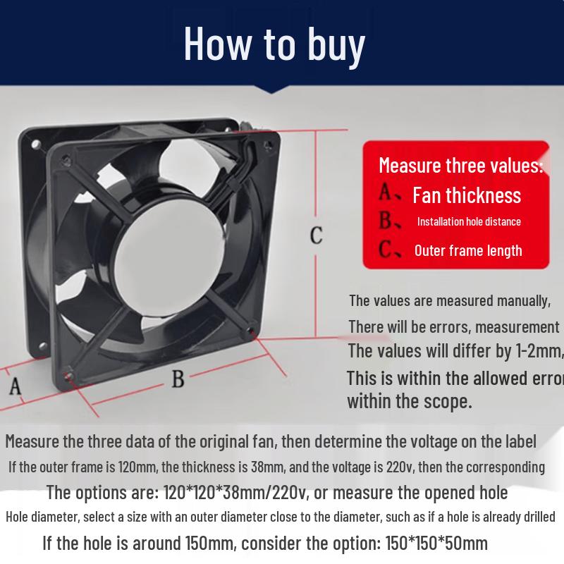 High-Temperature Axial Cooling Fan
