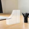 Clear Acrylic File Storage Organizer Vertical Magazine File Holder Transparent Document Organizer for Office Home School Desk