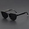 New Fashion Glasses Rivet Art Pattern Design Round Retro Tone Men Women Brand Designer Shades Diopter