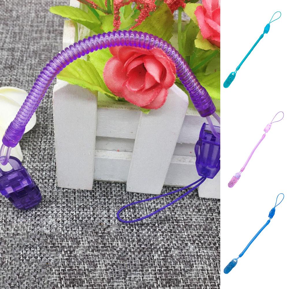 Infant Baby Dummy Pacifier Teether Soother Spring Nipple Clip Chain Strap Holder for Toddler Kids