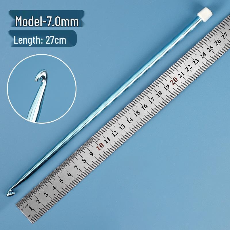 Afghanistan Handmade Aluminum Crochet & Knitting Needle Set with Wool Yarn