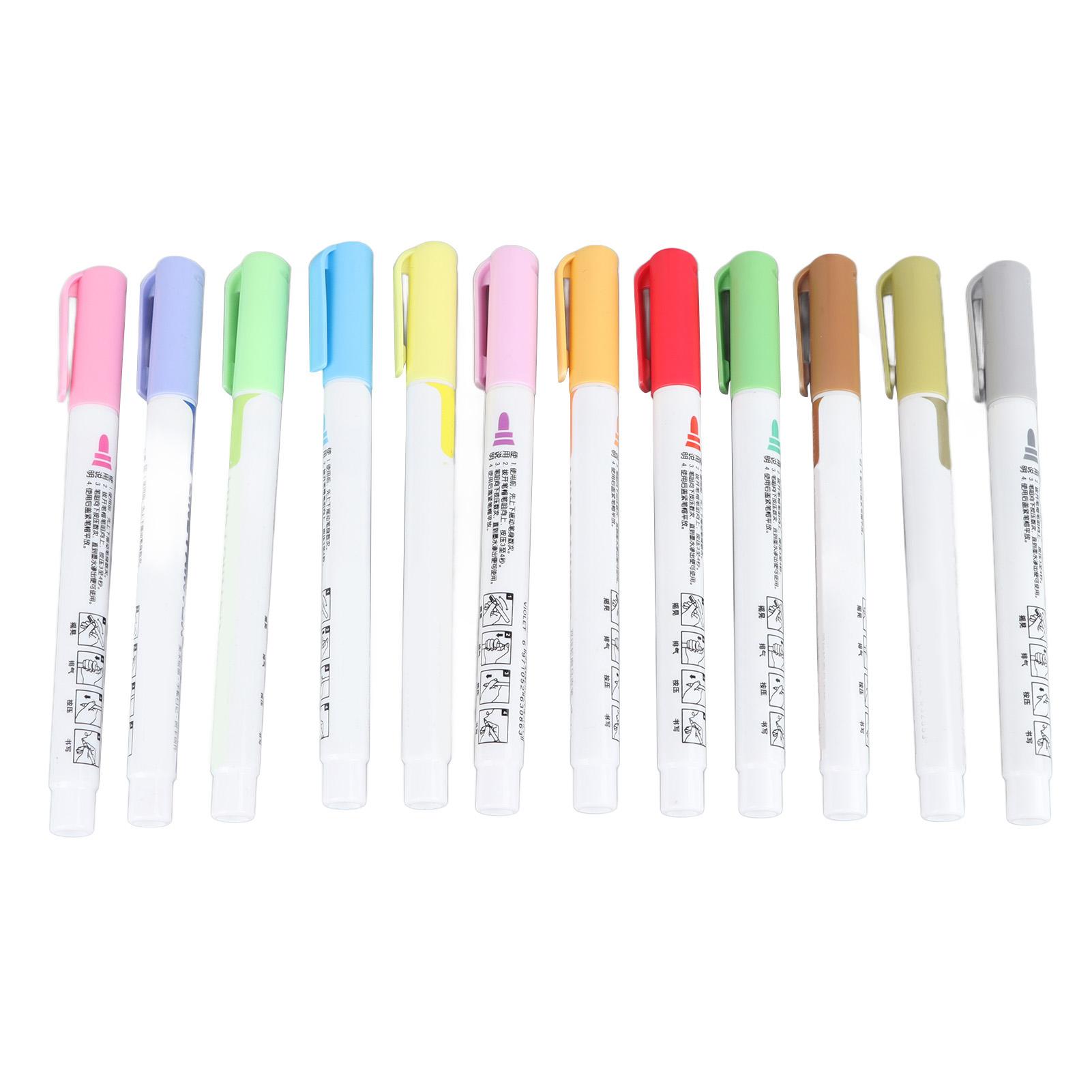 

Double Line Outline Markers Pens 12 Colors Outline Pens Set for Drawing Card Making Calligraphy Journal