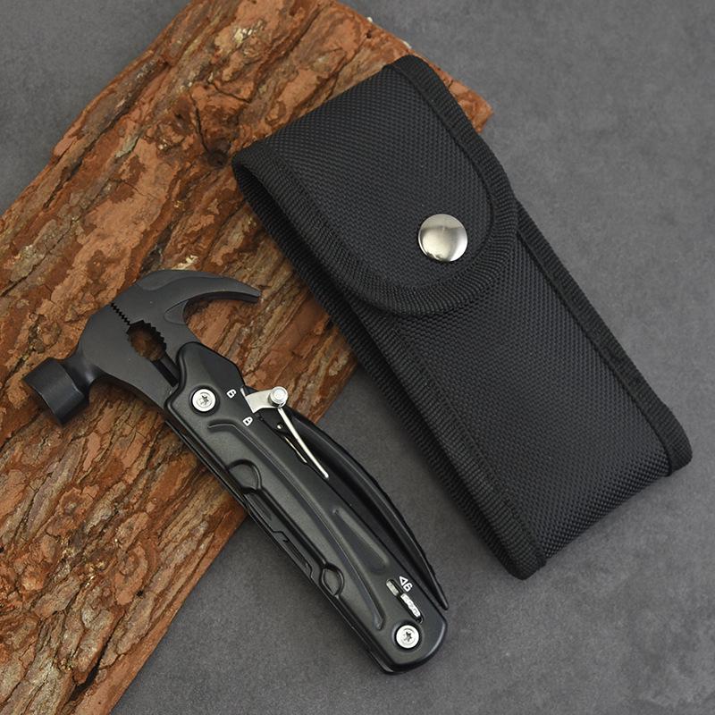 Multifunktionale Outdoor-Zange aus Edelstahl mit Glasbrecher & Überlebenshammerkopf