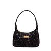 6 Colors Sequins Handbags Double Knot INS Solid Color Sequins Shoulder Bag Underarm Bag Phe Purse Evening Clutch Bags Handbag