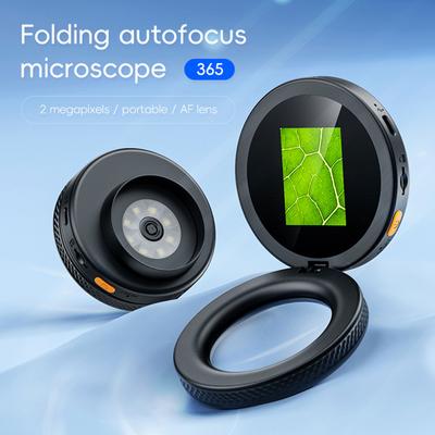 Handheld Digital Microscope 500X Magnification Magnifying Glass with IPS Screen and 3 Levels LED Light for Adults Kids