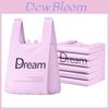 Household Pe Vest Style Trash Bag Pack With Handles For Kitchen Use