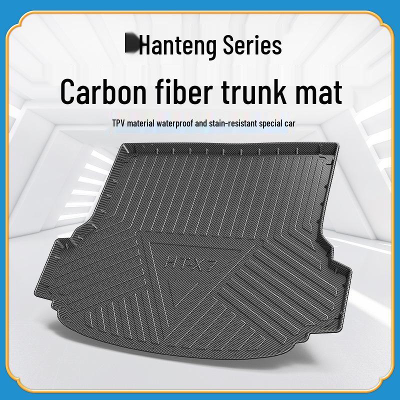 Odorless Carbon Fiber TPV Trunk Mat for Hanteng X7/X7S - Wear-Resistant, Waterproof, and Eco-Friendly