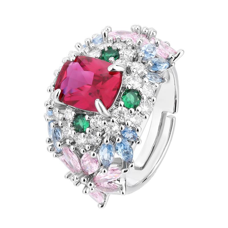 Huayei Jewelry Ring Jewelry Color Treasure Premium Versatile Light Luxury Women'S
