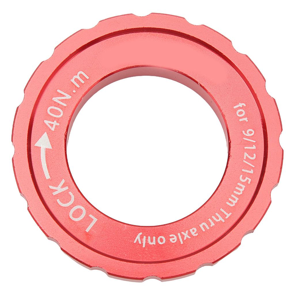 Bike Centerlock Lockring Aluminum Alloy Bike Disc Brake Hub Disc Rotor Lock Ring for Road Bike Mountain Bike Red