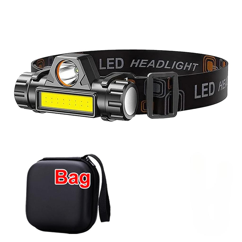 Superhelle Wiederaufladbare COB LED Stirnlampe Magnetische USB Stirnleuchte Outdoor Camping Wandern Angeln Lange Akkulaufzeit Wasserdicht