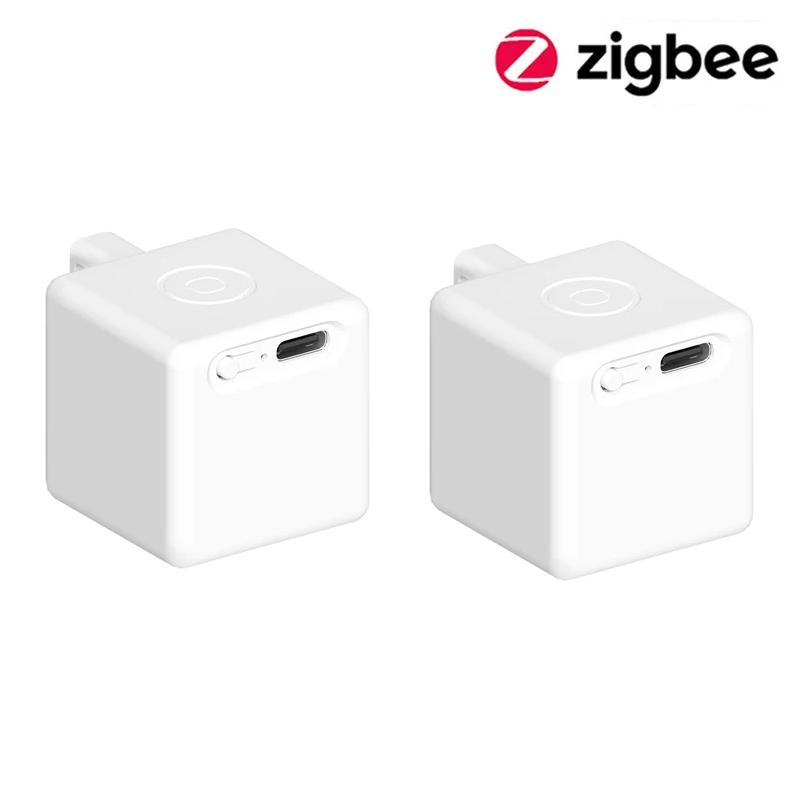 

Tuya Zigbee Розумний Сенсорний Fingerbot Plus Type-C Перезаряджуваний Робот-Натискач Кнопок Перемикач-Маніпулятор Працює З Alexa Google Home Alice