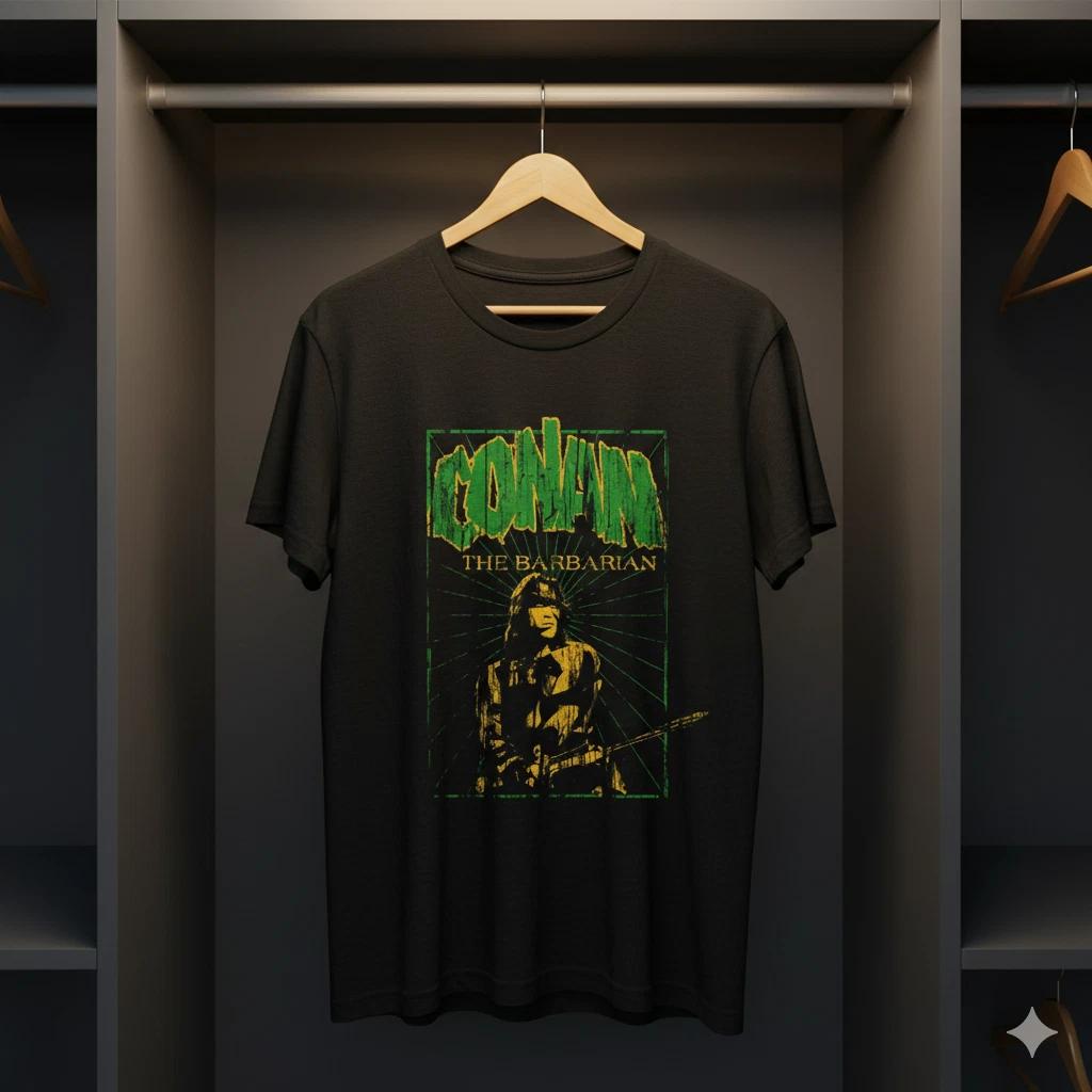 

Unisex Adult Classic Movie Conan The Barbarian Graphic T-Shirt Clas... XXL